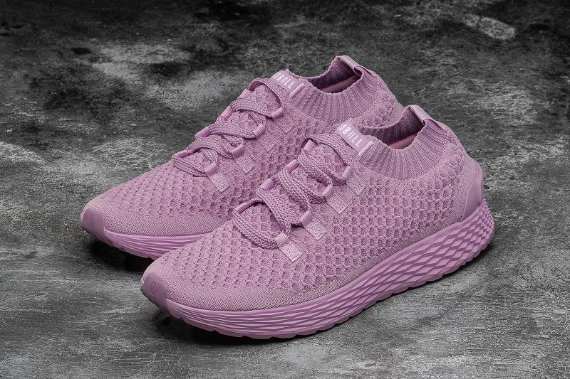 Pink Nobull Orchid Knit Runner Men's Running Shoes | CA U1057Z